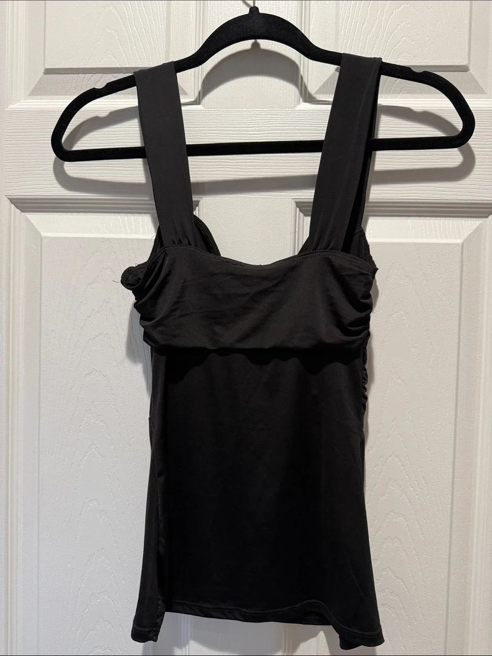 Frederick's of Hollywood Black Twisted Front Tank - Picture 3 of 3